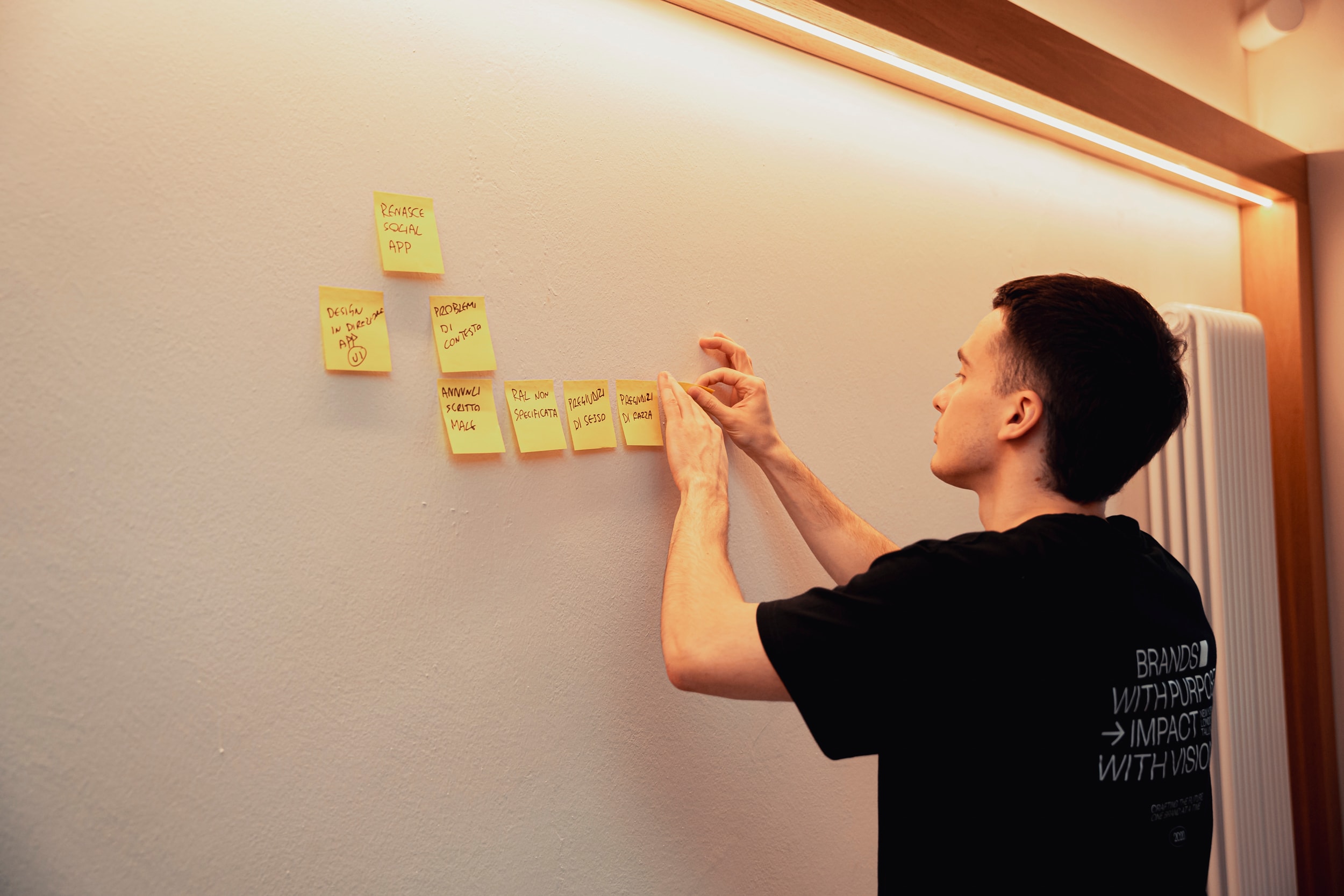 A BRANDBLOCK team member at work in the studio